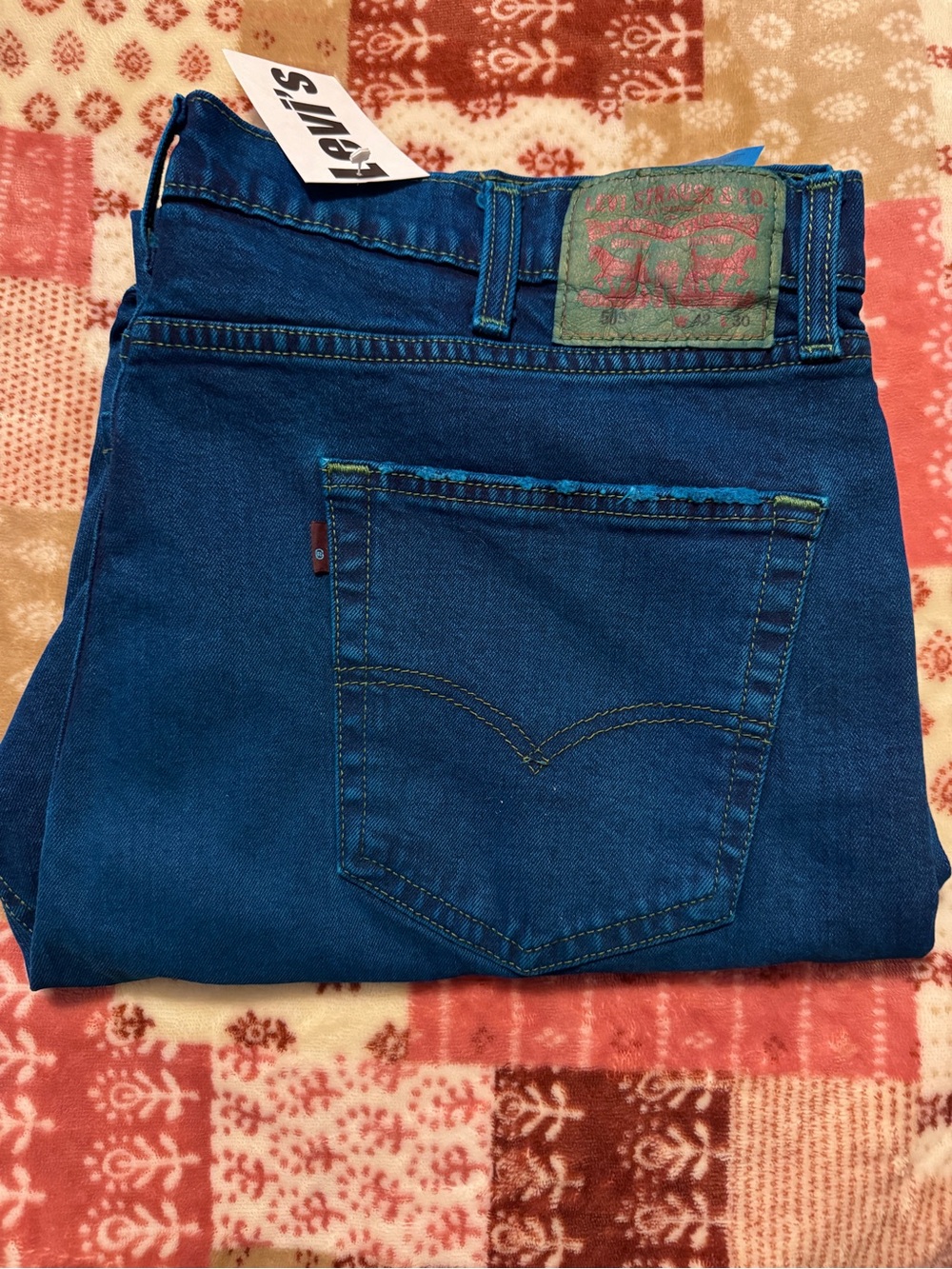 Levi's Men's Relaxed Jeans in Deep Blue Denim